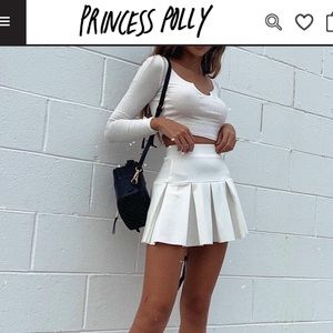 Princess Polly “Rescue Me Pleat mini skirt”